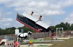 Indignação com o passeio ‘desrespeitoso’ com tema do Titanic para crianças em atração de fazenda familiar