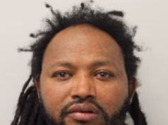 Na foto: migrante eritreu, 33 anos, que arrastou e estuprou um homem idoso de um banco do lado de fora de uma igreja