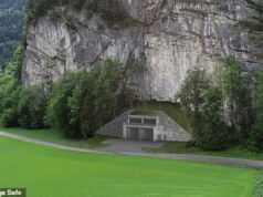 Dentro de um bunker gigante construído para os ultra-ricos, 100 metros abaixo de uma montanha suíça, onde clientes de elite são vigiados 24 horas por dia