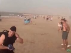 Momentos de tempestades surpresa abalam a Espanha – turistas correm para se proteger enquanto as estradas se transformam em rios