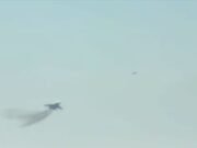 Caça ucraniano derruba drone suicida russo usando manobras acrobáticas
