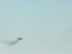 Caça ucraniano derruba drone suicida russo usando manobras acrobáticas