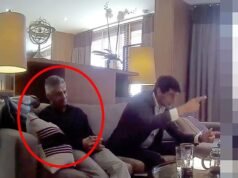 Ele é o principal suspeito de gangster na morte de um estudante público que pulou de um apartamento luxuoso no lado do Tâmisa em um caso que conquistou verdadeiros fãs do crime em todo o mundo… mas nunca foi visto pelas câmeras… até agora