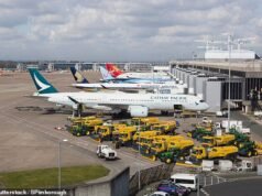 Caos no aeroporto de Manchester depois que intruso ‘entra no campo de aviação’ leva ao desvio de sete voos e ao encalhe de 17