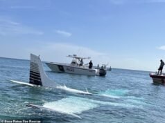 A piloto, de 23 anos, descreveu o momento em que bateu o avião na água e conseguiu chegar à costa com segurança.