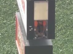 Eletricista aterrorizado grava mensagem de despedida para esposa e filhos que ficaram horas presos dentro de um posto de gasolina a 40 metros de altura: ‘Estas foram minhas últimas palavras’