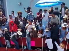 O desastre da corrida de touros em Pamplona, no México, transformou-se num banho de sangue com dois mortos e 11 mortos.