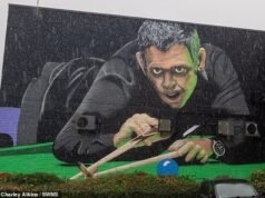 O mural ‘assustador’ de Ronnie O’Sullivan faz fãs de sinuca enquanto o artista insiste que o tributo à estrela ‘parecida com um zumbi’ ainda não acabou