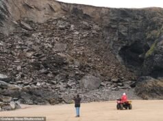 A caverna ‘mágica’ da Cornualha de Poldark ‘desapareceu para sempre’ após a dramática queda do penhasco – deixa os habitantes locais devastados