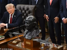 Trump zombou da ‘pergunta estúpida’ de uma repórter sobre o uso de armas nucleares contra o Irã
