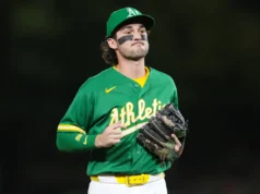 Espera-se que o shortstop de atletismo Jacob Wilson perca o resto da temporada de 2026 devido a uma lesão no ombro esquerdo.