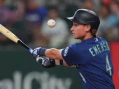 O shortstop dos Mariners, Colt Emerson, será submetido a uma cirurgia no pulso esquerdo no final da temporada