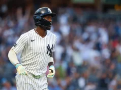 Jazz Chisholm dos Yankees, depois de desafiar seu caminho para as bases, foi eliminado imediatamente após o inning na vitória sobre os Mariners.