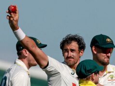 No segundo teste, a derrota de Bangladesh nas mãos da Austrália foi de 10 corridas de Starc
