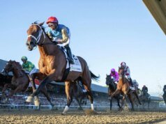 Manny Franco, chateado nas Estacas Leading Change Travers