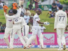 O Sri Lanka alcançou 83-2 no almoço do quarto dia, depois que a Índia seguiu no segundo teste de críquete