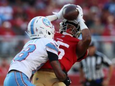 O receptor novato do 49ers, De’Zhaun Stribling, causou uma forte primeira impressão
