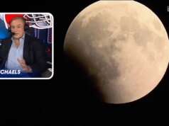 Al Michaels explica detalhadamente o eclipse lunar parcial