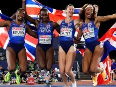 Hunt ganha o terceiro ouro enquanto Asher-Smith faz história