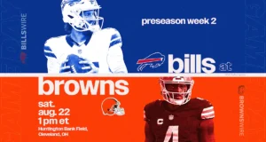 Antevisão do jogo de pré-temporada dos Browns para o jogo de pré-temporada contra os Bills