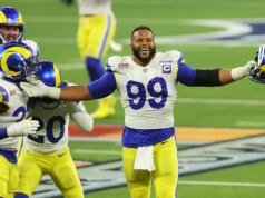 “Estou de volta”: o astro do Rams, Aaron Donald, se aposentou e retornará ao time nesta temporada, enquanto ele luta por uma vaga no Super Bowl