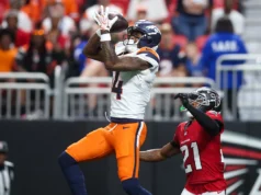 Broncos WR Courtland Sutton foi eleito o Jogador Ofensivo da Semana da PFF