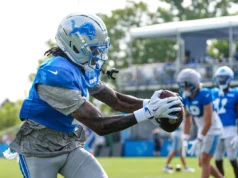 Atualização sobre lesão de Jameson Williams: Detroit Lions WR trabalhando no ombro