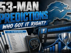Três escritores empatam na melhor previsão de escalação de 53 jogadores do Detroit Lions