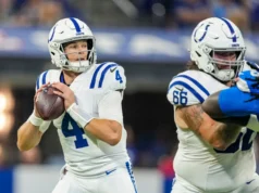 Colts QB liberado para o time de treino do Bucs durante o corte
