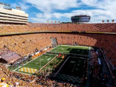 Novas chaves do Neyland Stadium para jogos de futebol do Tennessee com sistema de som