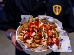 Opções de comida disponíveis em Elland Road