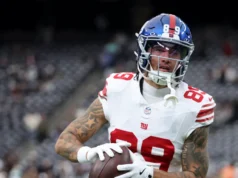 Os Giants cortaram oito, incluindo WR Isaiah Hodgins