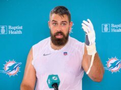 Zach Seiler fora do treino dos Dolphins devido a lesão