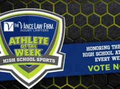 Vote no Atleta da Semana de 31 de agosto a 4 de setembro, apresentado pelo The Vance Law Firm