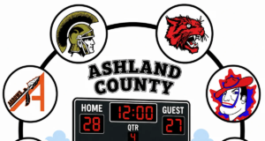 Placar de futebol da Ashland County High School, 21 de agosto