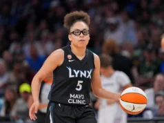 A cesta de 3 pontos de Olivia Miles no jogo Lynx-Valkyries é imperdível