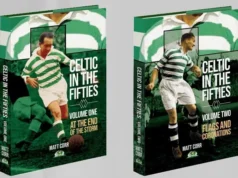 No final da tempestade, a bandeira e a coroação – Celtic nos anos cinquenta por Matt Core