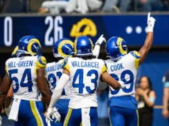 Imagem TST: LA Rams venceu o New Orleans Saints por 34-0 no Sophie Stadium