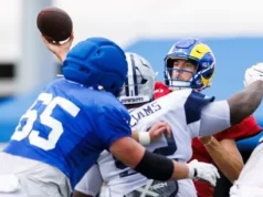 Imagem TST: treino conjunto do Cowboy Rams em Woodland Hill