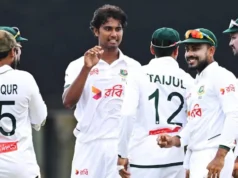 O melhor resultado da carreira de Hasan Mahmood, 6-55, surpreendeu a Austrália; Bangladesh assumiu o controle no primeiro dia do Teste de Darwin