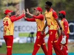Zimbábue sobrevive ao grande susto na Namíbia e sela vitória de cinco corridas no thriller final