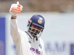 Rishabh Pant fez história, tornando-se o primeiro indiano a alcançar esse feito em testes