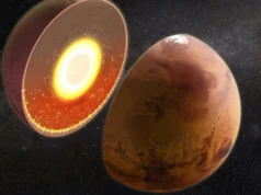 Cientistas descobriram uma enorme anomalia térmica dentro de Marte