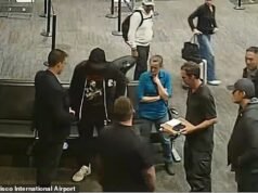 Novas imagens de segurança mostram o momento em que agentes do FBI confrontam Eric Swalwell no aeroporto de São Francisco