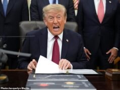 Trump ordenou uma onda massiva de ataques com mísseis contra o Irã enquanto emitia alertas assustadores aos cidadãos dos EUA