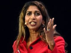 Suella Braverman diz que todas as escolas terão que cantar o hino nacional e hastear a bandeira da União sob um governo reformista