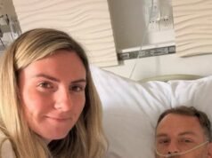 A esposa do piloto de corrida BRIT ‘não consegue acreditar que ele está vivo’ enquanto elogia seu rival ‘super-herói’ por salvar sua vida ao tirá-lo de uma queda de bola de fogo – horas antes de ser submetido a uma cirurgia para ossos quebrados e colapso pulmonar