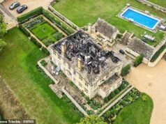Os proprietários de uma mansão de £ 8 milhões em Cotswolds estão ‘devastados’ após um grande incêndio um ano após a compra do edifício histórico.