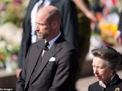 O solene príncipe William lidera o luto real mundial no funeral do rei Harald da Noruega – enquanto o filho desgraçado da nova rainha é libertado da prisão domiciliar para comparecer