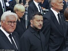 Avião de Zelenskiy ‘quase atingido por um drone’ a caminho do funeral do falecido rei da Noruega